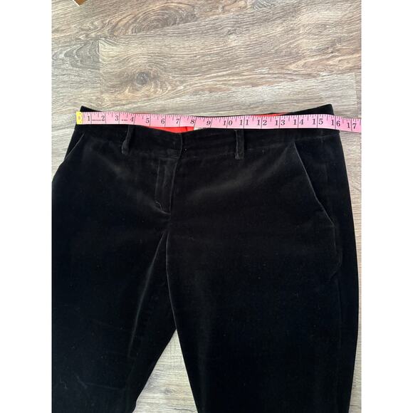 Milly Black Velvet Pants Size 4 - Picture 7 of 9